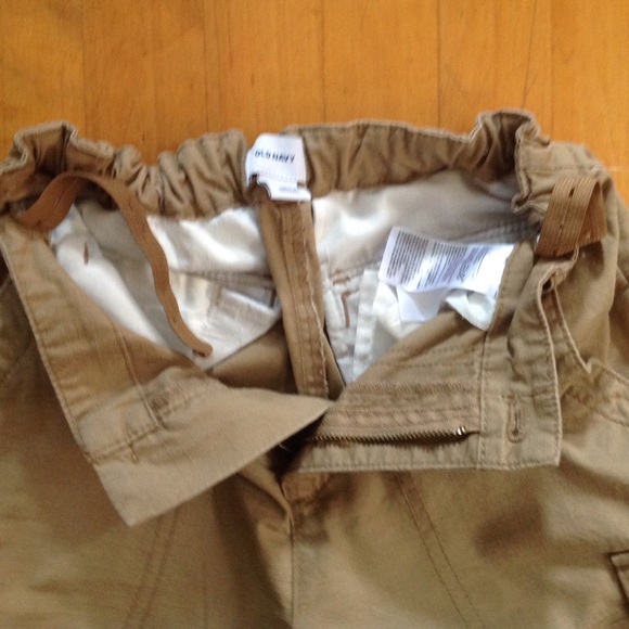 Old Navy Boys Cargo Shorts Tan/Khaki Size 14 - Picture 6 of 9